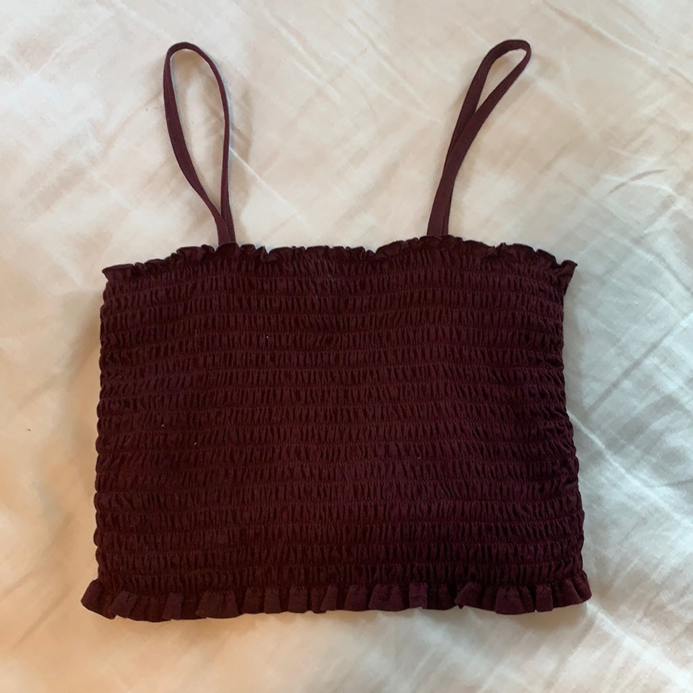 Spaghetti strap crop top